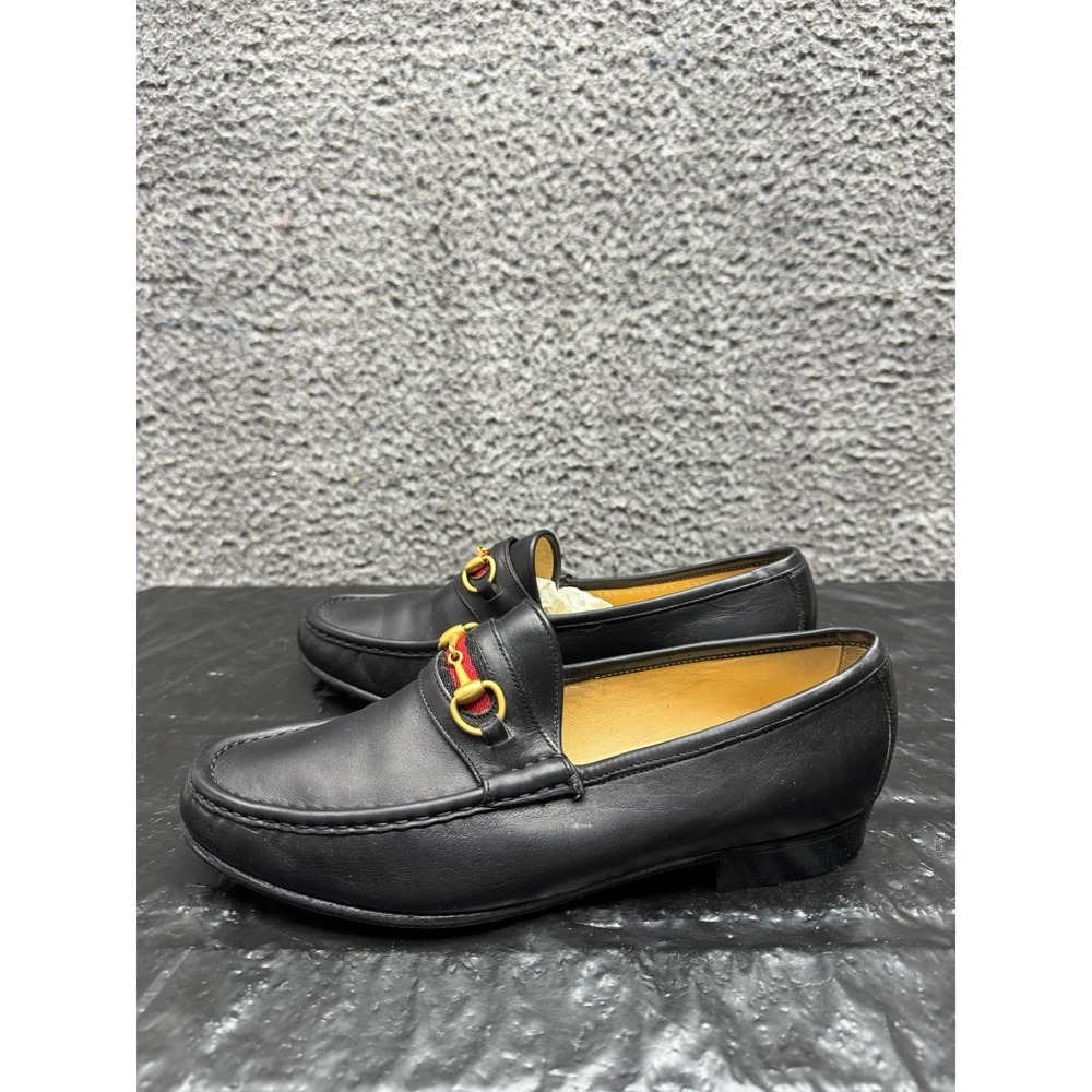 Vintage Gucci Classic Horsebit Slip On Casual Loafers Black Womens 39.5B EU - Picture 5 of 11